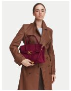 Steve Madden текстилна чанта тип shopper с двойна дръжка - златни метални детайли - закопчаване с цип - червена