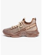 Steve Madden Текстилни спортни обувки Mistica с декоративни камъни - Светлокафяв/Сребрист