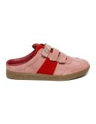 Steve Madden Велурени маратонки с велкро - Червен/Прашно розово