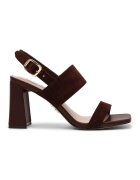 Steve Madden Велурени сандали Wendie с квадратен връх
