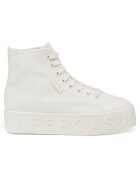 Superga Дамски маратонки Shiny 3D Lettering - текстил - бели