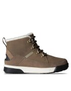 The North Face Дамски спортни обувки Cavern Grey/White Dune - естествена кожа - водоустойчиви