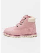 Timberland Боти от набук - Слонова кост/Пастелнорозов