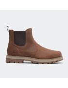 Timberland Мъжки боти Britton Road Mid - естествена кожа - ръждивочервени - гумена подметка