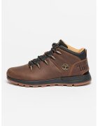 Timberland Спортни обувки Sprint Trekker от кожа и текстил - Тъмнокафяв/Черен