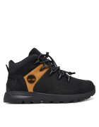 Timberland Спортни обувки за момчета - естествена кожа - черно/кафяво