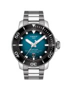 Tissot Часовник Seastar 2000 Powermatic 80 T120.607.11.041.00 - Аналогов - Ежедневен - Стомана - Сребро - 46 mm - Черен/Син