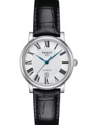 Tissot Дамски часовник автоматичен - неръждаема стомана - 30x9мм - кожена каишка - черен