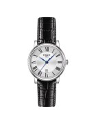 Tissot Дамски часовник - CARSON - Неръждаема стомана/Естествена кожа - Черен/Сребрист