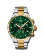 Tissot Мъжки кварцов часовник Chrono XL - стомана - 10 ATM - сребро/злато