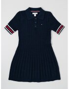 Tommy Hilfiger Фино плетена рокля тип тениска с яка