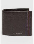 Tommy Hilfiger Кожен портфейл с двойно прегъване и контрастни шевове