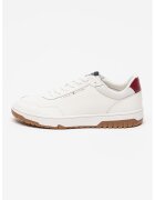 Tommy Hilfiger Кожени маратонки Basket Core Lite със синтетика - Мръснобял/Светло бежово