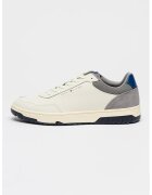 Tommy Hilfiger Кожени маратонки Core Lite с велур - Мръснобял/Светло бежово