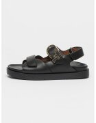 Tommy Hilfiger Кожени сандали с метално лого