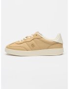 Tommy Hilfiger Кожени спортни обувки - Бял/Светлорозов