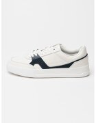 Tommy Hilfiger Кожени спортни обувки Court от кожа и велур - Избеляло черно/Мръснобял