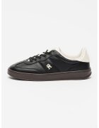 Tommy Hilfiger Кожени спортни обувки Heritage - Тъмнокафяв/Слонова кост