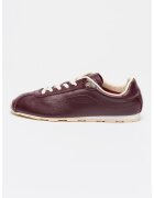 Tommy Hilfiger Кожени спортни обувки Runner - Бордо/Светло бежово