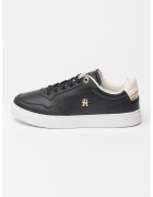 Tommy Hilfiger Кожени спортни обувки с лого - Лавандула/Бял