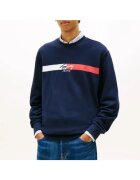 Tommy Hilfiger Мъжка блуза tjm reg sign stripe cnck ext - DM0DM23019-C1G - Синя