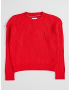 Tommy Hilfiger Памучен пуловер с плетка осморка