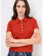 Tommy Hilfiger Памучна слим тениска с яка