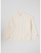 Tommy Hilfiger Плетен пуловер с ниска яка