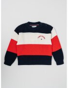 Tommy Hilfiger Раиран пуловер с овално деколте