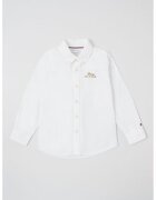 Tommy Hilfiger Риза Script с органичен памук - Бял/Синапено жълто