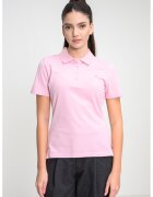 Tommy Hilfiger Слим тениска с яка и лого - Бял/Зелен