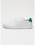 Tommy Hilfiger Кожени спортни обувки Court със синтетика - Мандарина/Бял