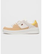 Tommy Hilfiger Спортни обувки с равна платформа и кожа - Бял/Светло
