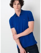 Tommy Hilfiger Тениска с къс цип и яка