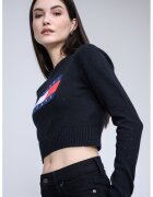 Tommy Jeans Къс пуловер с лого