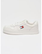 Tommy Jeans Кожени маратонки с лого - Червен/Мръснобял/Тъмносин