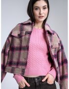 Tommy Jeans Слим пуловер с плетка осморка