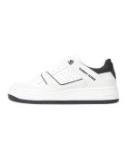 Tommy Jeans Спортни обувки от кожа и еко кожа - Черен/Мръснобял