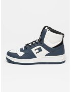 Tommy Jeans Спортни обувки с контрасти - Бял/Тъмносин