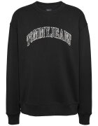 Tommy Jeans Суитшърт с памук и лого - Слонова кост/Черен