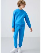 TommyLife Мъжки тренировъчен комплект бродерия небесносин памук полиестер