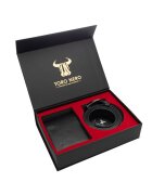 Toro Nero Комплект портфейл и колан - мъжки - от естествена кожа - - Muselles