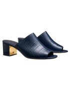 Tory Bruch Дамско сабо Tory Burch - естествена кожа - тъмно синьо