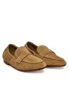 Tory Burch Дамски мокасини - естествена кожа - кафяви