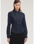 Trussardi Дънкова риза с лиосел