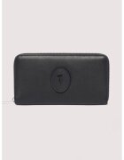 Trussardi Кожено портмоне с цип и монограм