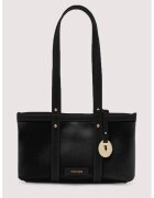 Trussardi Малка чанта през рамо Elba с кожа - Кафяв/Тъмнобежово