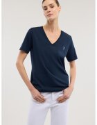 Trussardi Памучна шпиц тениска