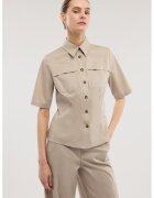Trussardi Риза с къси ръкави и джобове