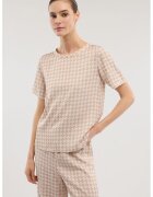 Trussardi Свободна тениска с лого - Екрю/Тъмнобежово